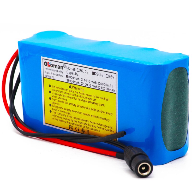 Batterie Li-ion 24V 20Ah Pour Vélo électrique - Pack 7s2p Avec BMS - Neuve 20000mAh