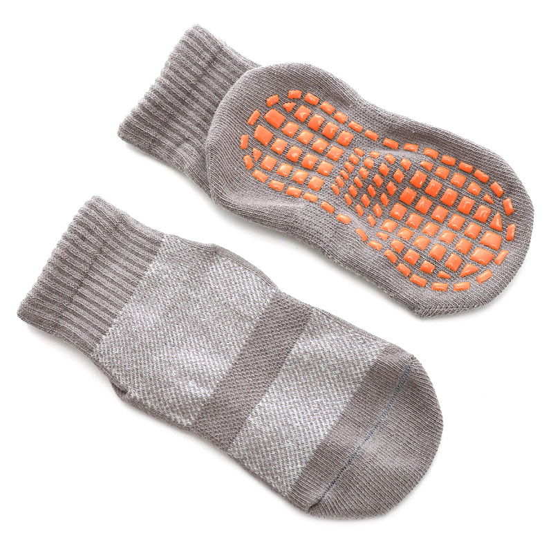 Trampoline Sokken Antislip Yoga Sokken Met Grips Vrouwen Anti-Slip Sokken Sticky Grijpers Sokken Voor Pilates Ballet Barre yoga: Gray