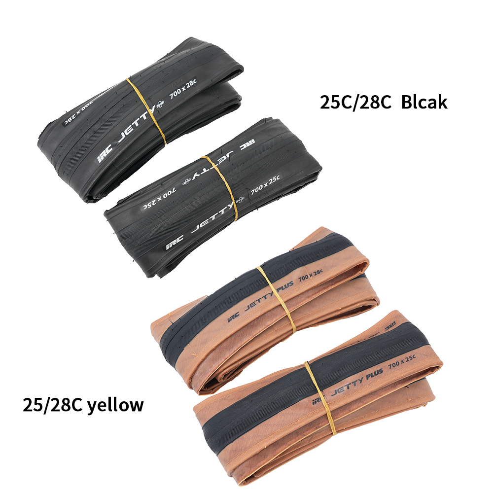 IRC JETTY PLUS Bicycle Tire Road Bike tires 700x23C 700X25C 700X28C yellow side tirel ightweight foldingretro tire