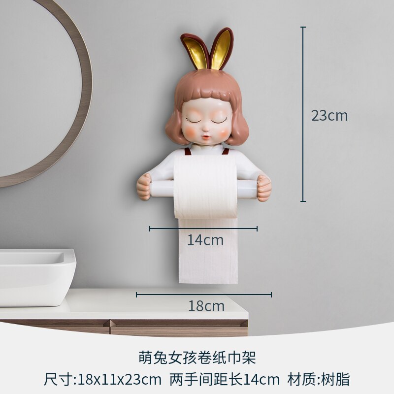 Northern wind astronauts paper holder toilet roll holder cartoon wall hung toilet tissue box to receive: D