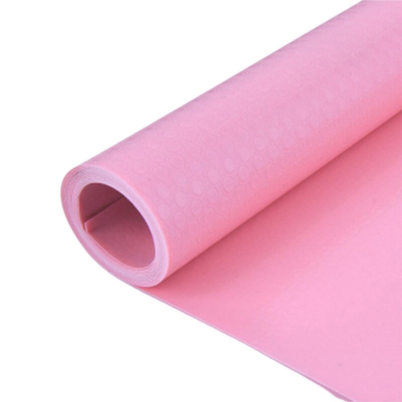 Cubierta de estante reutilizable, forro para cajón, alfombrilla para armario, a prueba de humedad, impermeable, antideslizante, para nevera, mesa de cocina, almohadilla de papel: Pink