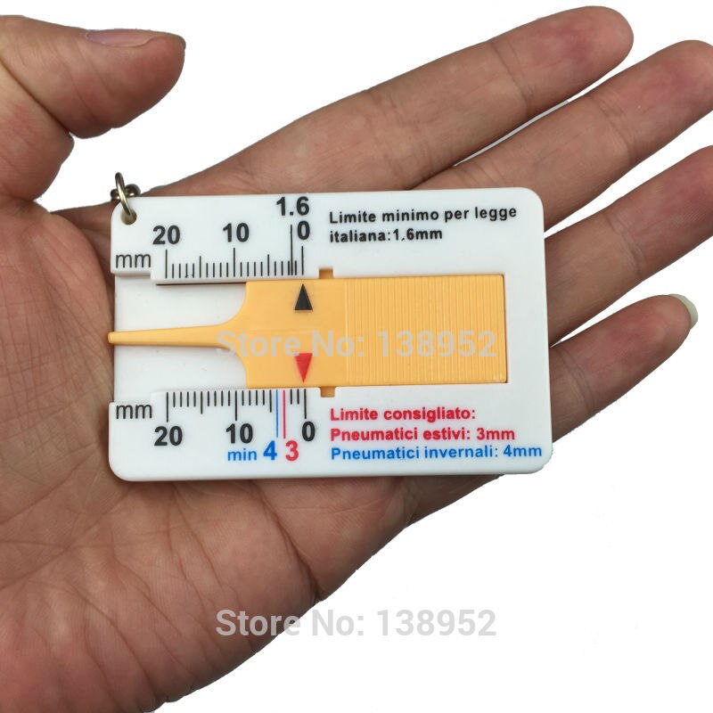 . 0-20mm tire pattern measure gauge Tire thread gauge plastic tire gauge tire depth gauge 100pcs/lot!