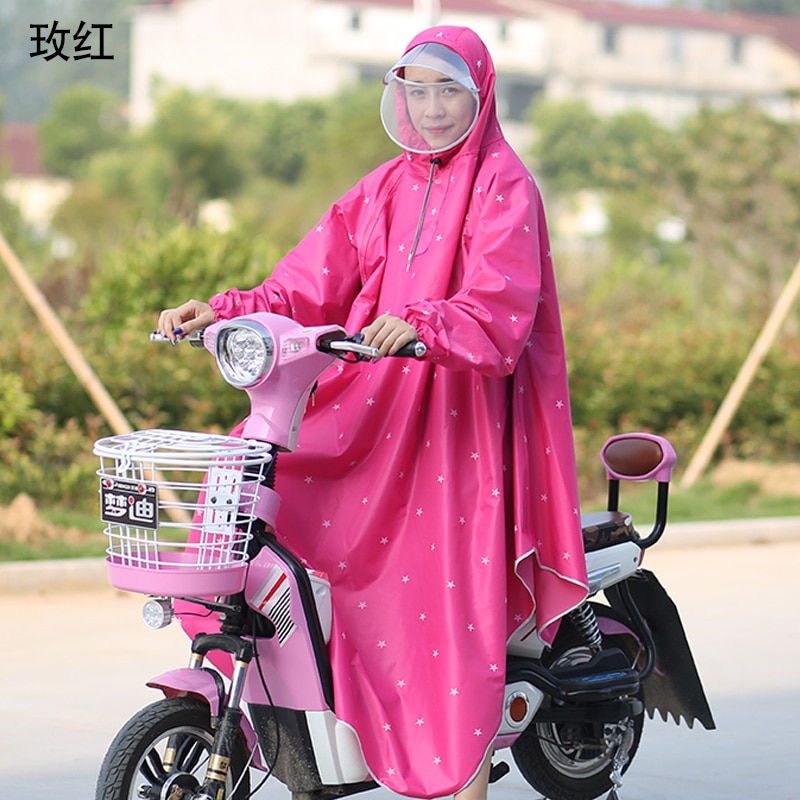 Waterproof Nylon Raincoat Women Plastic Hiking Outdoor Overall Ladies Hooded Raincoat Long Impermeable Ladies Rain Coat JJ60YY: A
