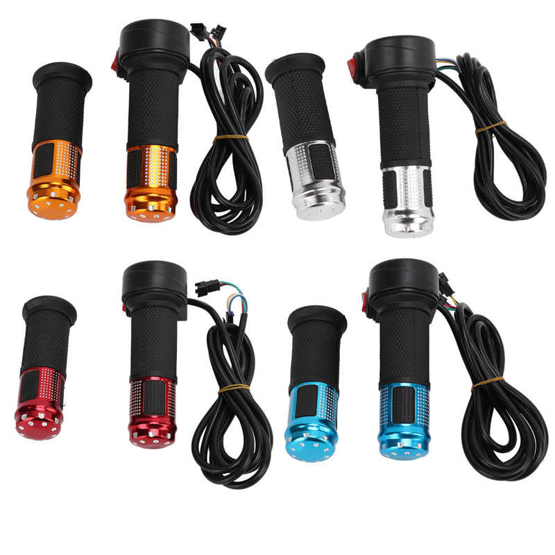 Electric Bicycle Throttle Grip Electric Bike Throttle Handle Universal 12V‑99V for Electric Bicycle