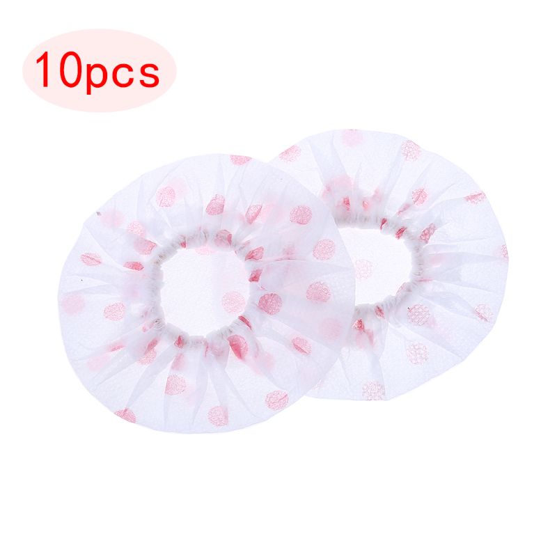 50Pair Disposable Non-woven Microphone Cover Removal Windscreen Protective Mic Cap Pad for KTV Karaoke Supplies: Rose Red