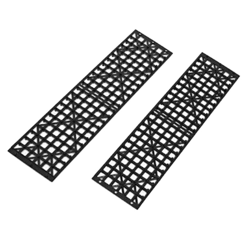 COSTWAY 2 Stücke Anfahrhilfe Sandbleche Offroad, Reifenleiter für Sand/Schlamm/Schnee, 10T, Recovery Board Tracks Mats, Traktionsmatte für Geländewagen Wohnmobil PKW LKW (Orange, 107 x 31 x 7 cm