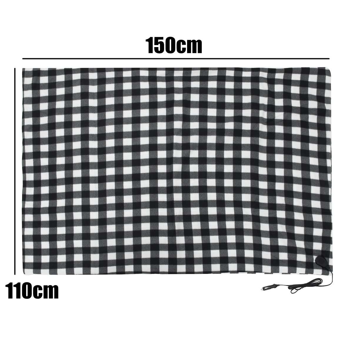 12V Car Heating Blanket Energy Saving 150x100 Cm Car Electric Blanket Seat Cover Warm Electric Heating Blanket Carpet Heated Mat