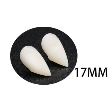 1 Pair Latex Elf Ears Pointed Cosplay Mask For Halloween Masquerade Party Costumes Festival Party Supplies: 17mm dentures