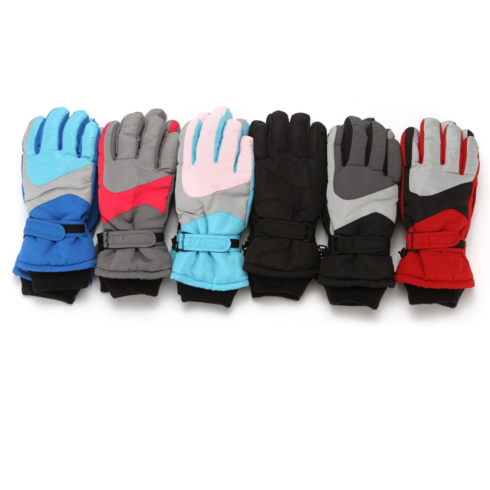 Baby Kid Winter Wanten Zacht Aangeraakt Lederen Handschoenen Waterdichte Baby Kidswarm Winddicht Fiets Anti-Slip Klimmen Handschoen