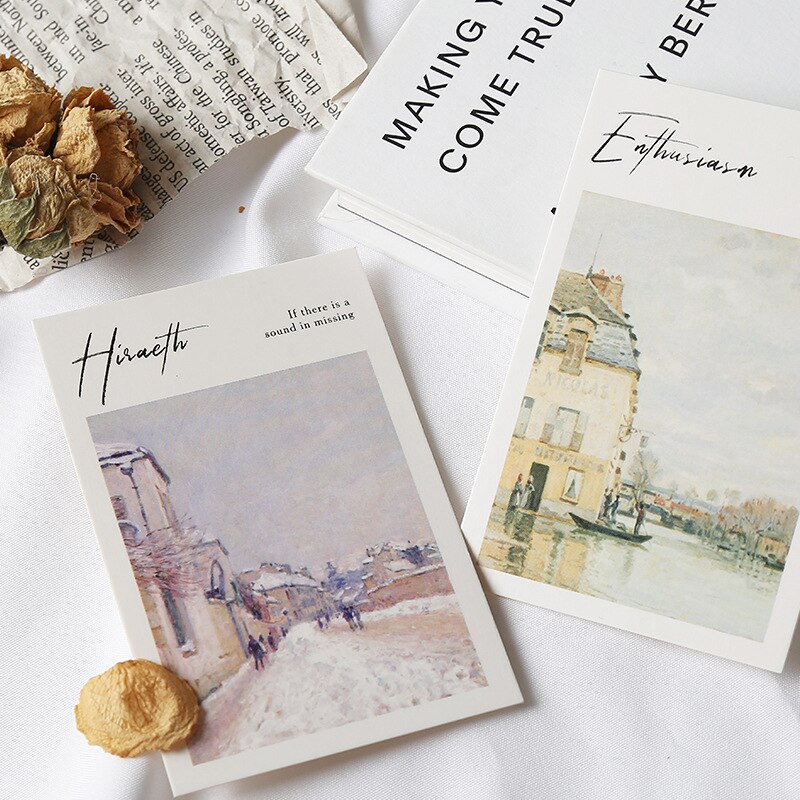 28 Sheets/Set Impression Gallery Series Lomo Card Mini Postcard Greeting Card Christmas