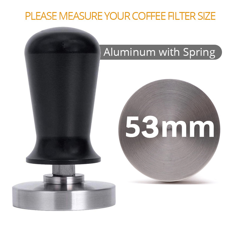 Barista Espresso Sabotage Flat Base, Siliconen Koffie Tamper Mat (51/53/58Mm): GRAY