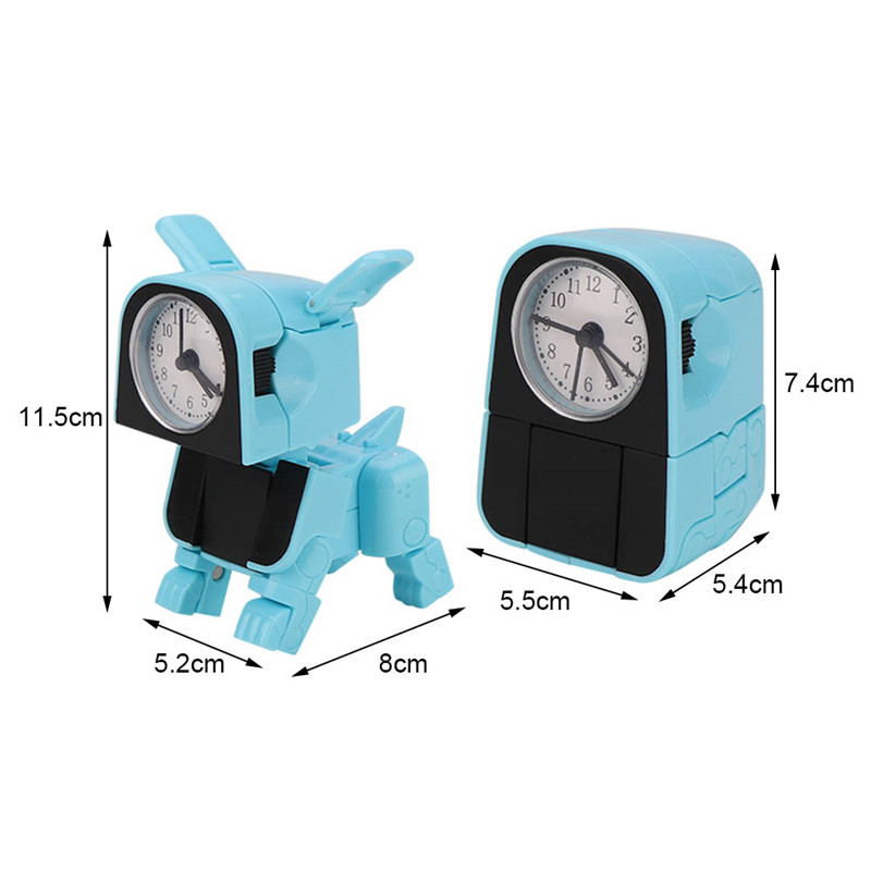 Learning Clock Child Mini Dog Clock Toy Cute Deformation Alarm Clock Robot Toys Toys for Children Baby Puppy Walking Kids Toys