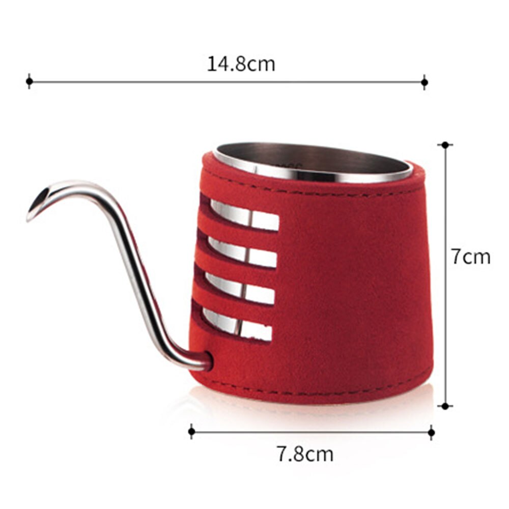 200ML Hand Drip Coffee Maker Stainless Steel Long Narrow Spout Coffee Pot Kit Funnel Coffee Filter Box Set