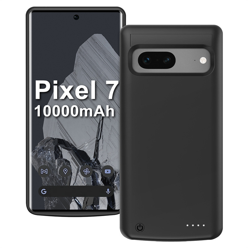 Kabellose ladehülle 10000 google Pixel 8 Profi ( 7 6 Profi): Rose