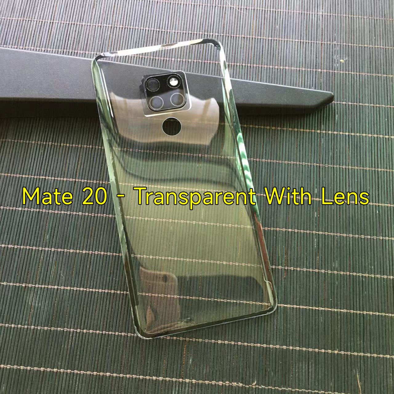 Clear Back Cover For Huawei Mate 20X 20 Pro Battery Door Panel Rear Housing Case With Camera Lens Replacement+Adhesive Sticker: dark blue