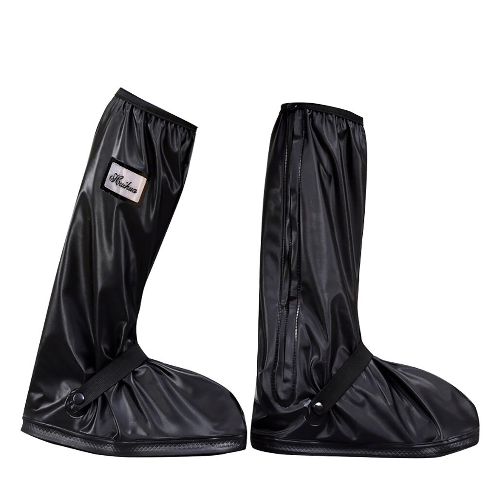 1 par genanvendelig pvc-skodæksel s / m / l / xl vandtæt regnskoovertræk udendørs camping skridsikker gummiregesko oversko: L