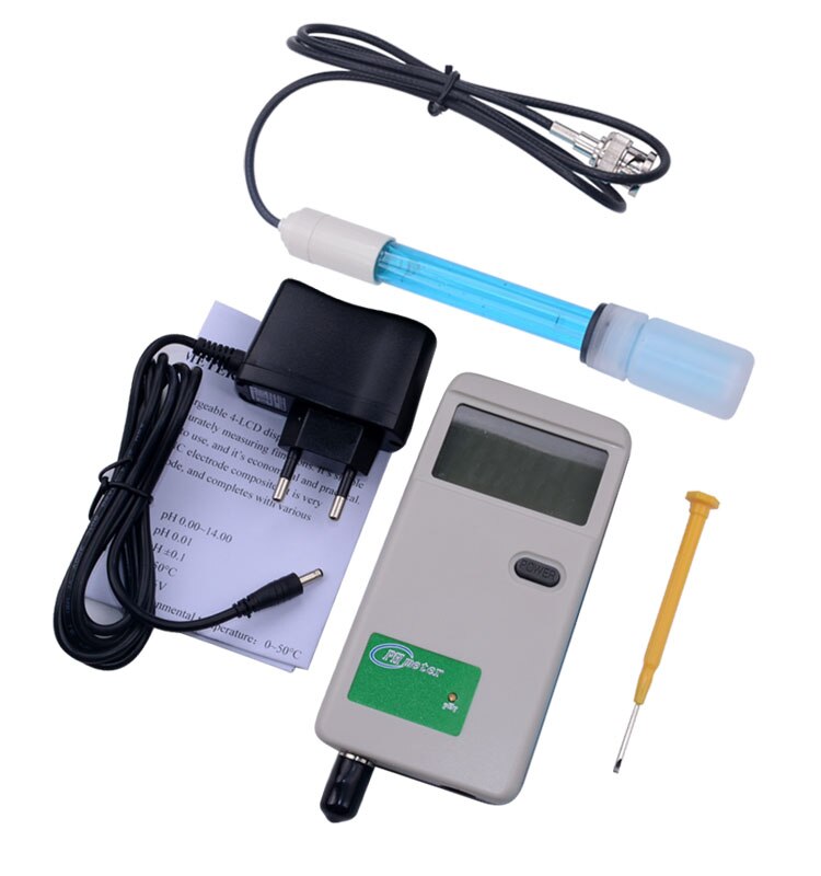Yieryi Portable PH-3012 PH meter LCD Display Water Acidity Tester Monitor for Aquarium Pool Biology Chemical With Plug: ph meter