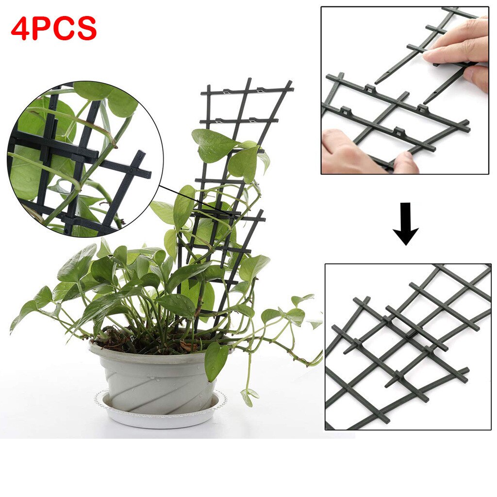 Plastic 12 Inches Superimposed Garden Plant Support DIY Climbing Rings Flower Vine Climb Rack Balcony Plant Flower Trellis #10