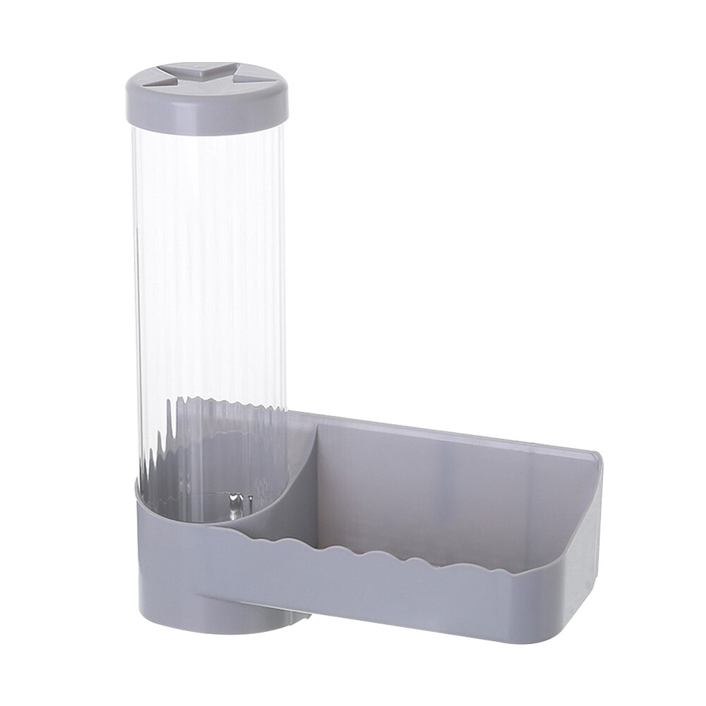 Disposable Cup Dispenser Home Office Automatic Organizer Wall Mounted Water Cooler Anti Dust Kitchen Space Saving ABS Hospital