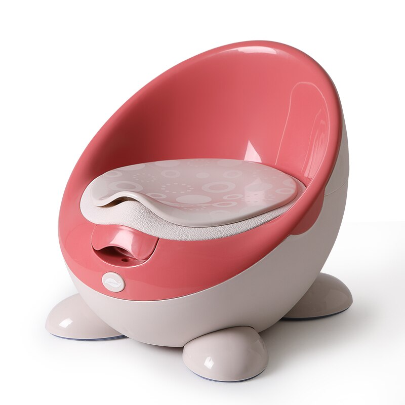 Children's toilet toilet cute baby urinal potty boy and girl child infant 1-6 years old baby large toilet for free potty brush: Pink