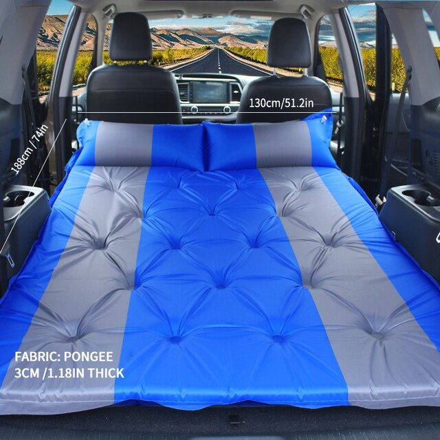 Travel Bed Automatic Car 3cm Mattress SUV Foldable Rear Seat Sleeping Pad Folding Trunk Inflatable Multi-Function Camping Mat