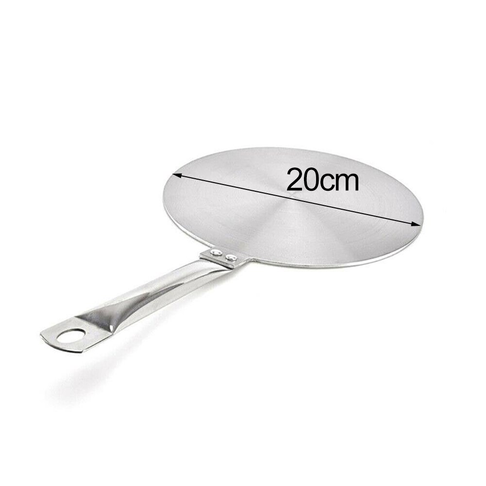 Roestvrijstalen inductiekookplaat warmtewisselaar plaat adapter diffuser converter voor gas/elektrisch/fornuis thuis keukengereedschap: 20cm