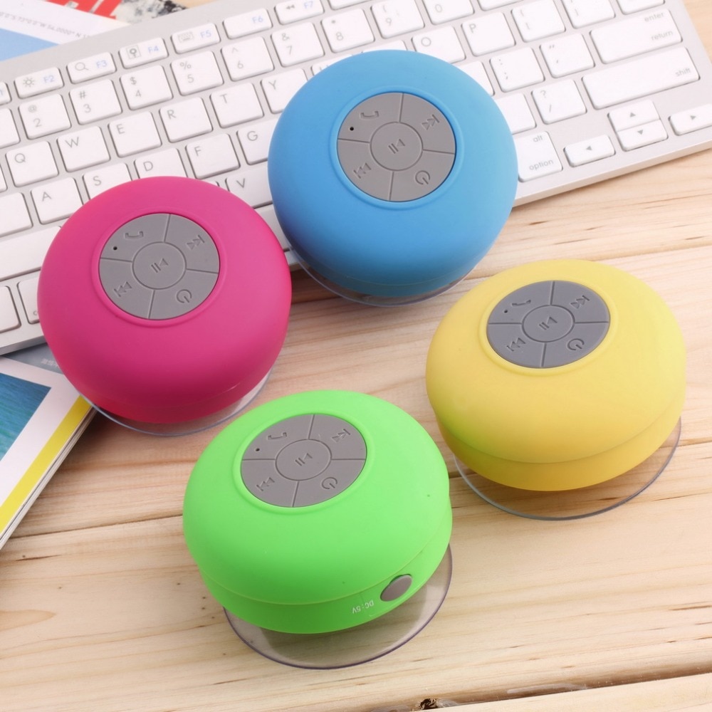 Portable Waterproof Bluetooth Speaker Wireless Car Handsfree Receive Call Music Suction Mic Mini Loudspeaker Box