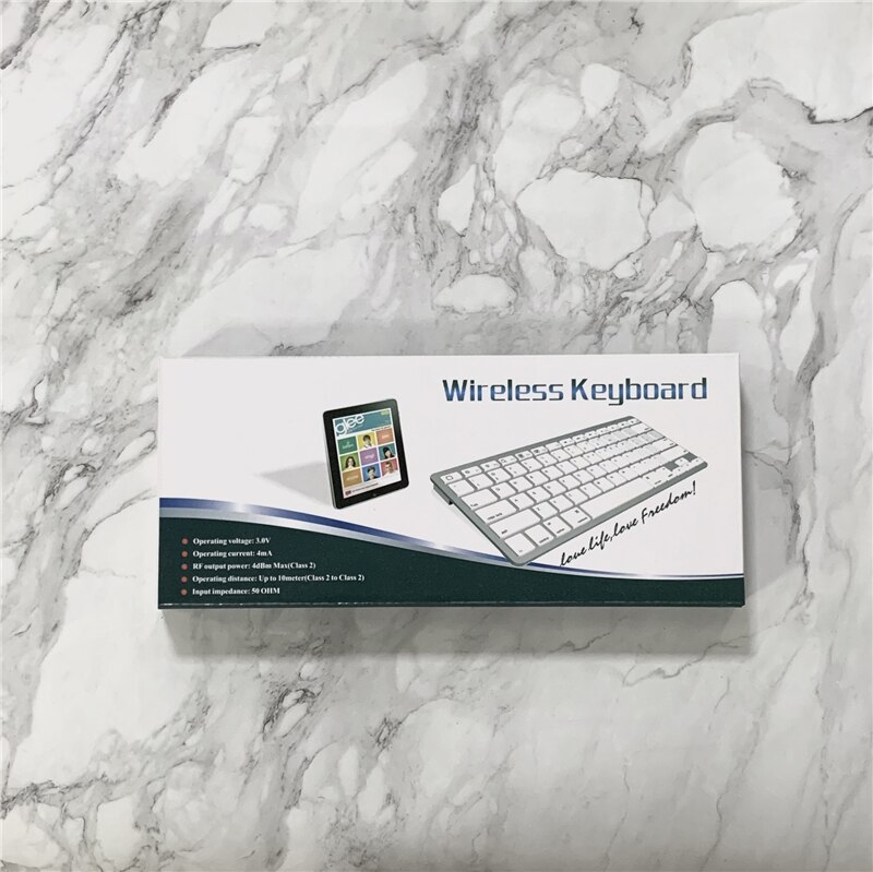 Portuguese Wireless Keyboard Bluetooth Keyboard 78 Keys For IOS Android Tablet Slim Keyboard For iPad PC Windows
