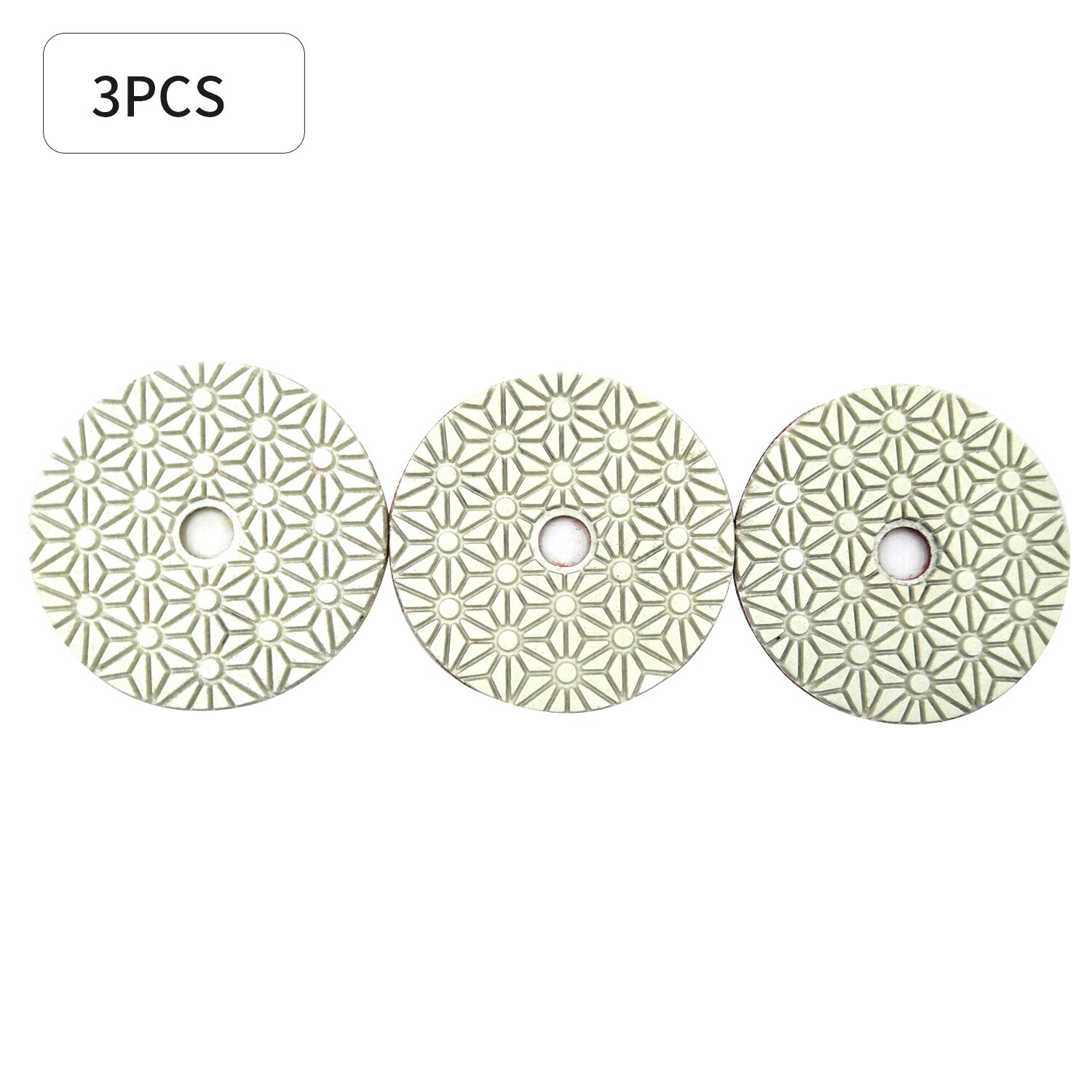 3PCS/Set 4 Inch 100mm Dry/wet Diamond 3 Step Polishing Pads Diamond Granite Polishing Tool Marble Concrete Grinding