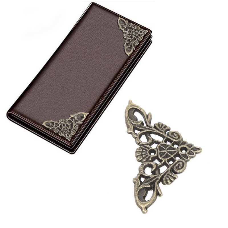 12x Antiek Brons Decoratieve Sieraden Geschenkdoos Album Voeten Been Hoek Protector