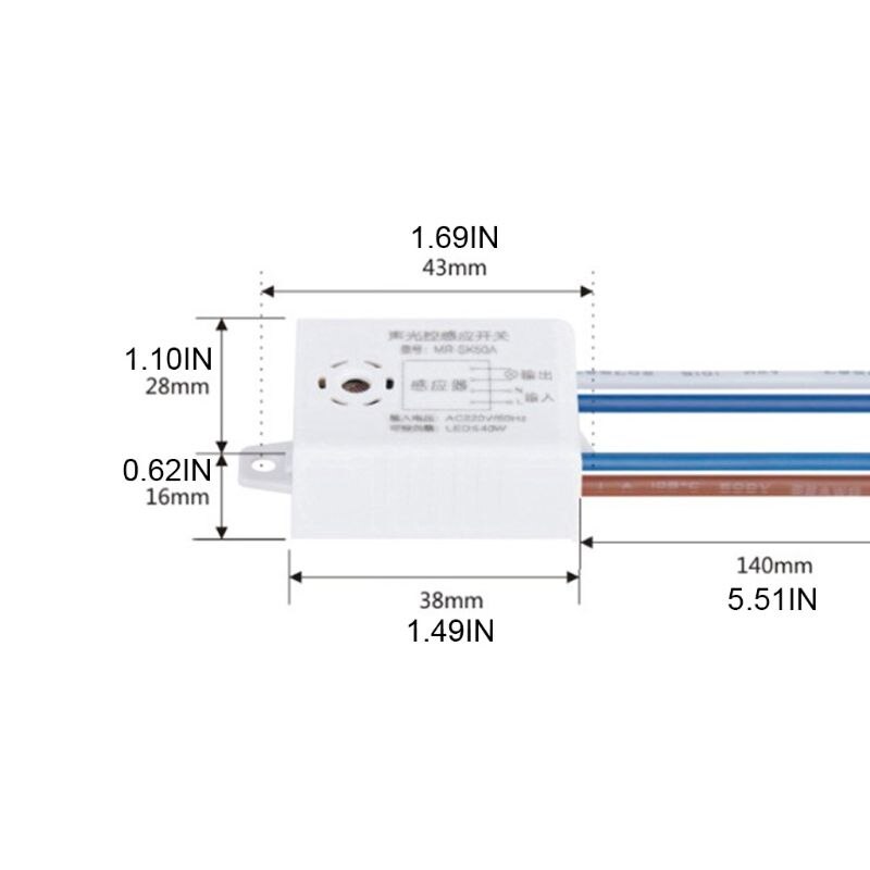 220V Voice Control Light Sensor Intelligent Auto O... – Grandado