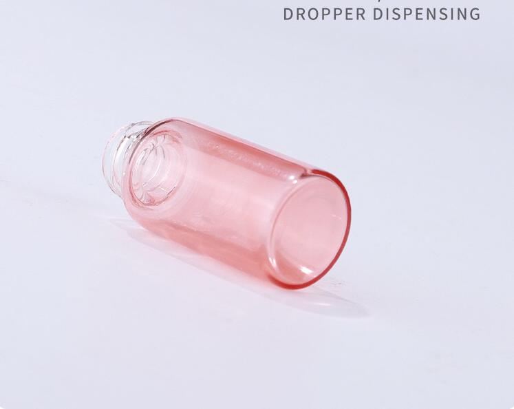 20 Stuks 1Ml/2Ml/3Ml/5Ml Dropper Flessen Roze Etherische Olie Flessen met Glas Pipetten Rose Roze Cover Glazen Fles