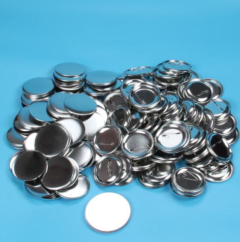 Insignia de acero para hacer botones, Pin trasero de Metal, suministro de materiales, 1-1/4 ", 32mm, 100 juegos: Metal Pin Back