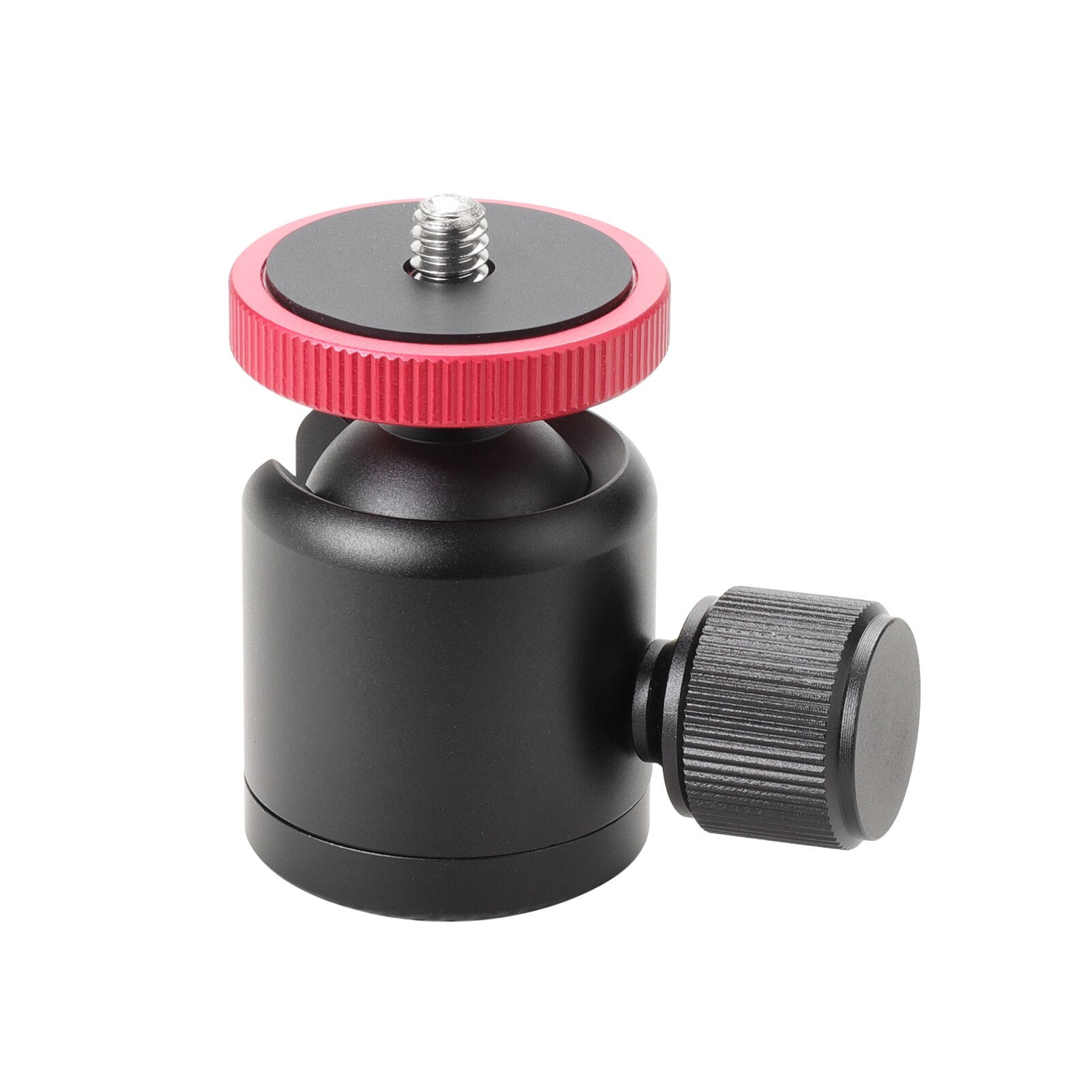 Mini Ball Head Rotatable Ball Head Photography Accessory Replacement with 3/8 1/4 Inch Screw Hole for Camera Camcorder Light