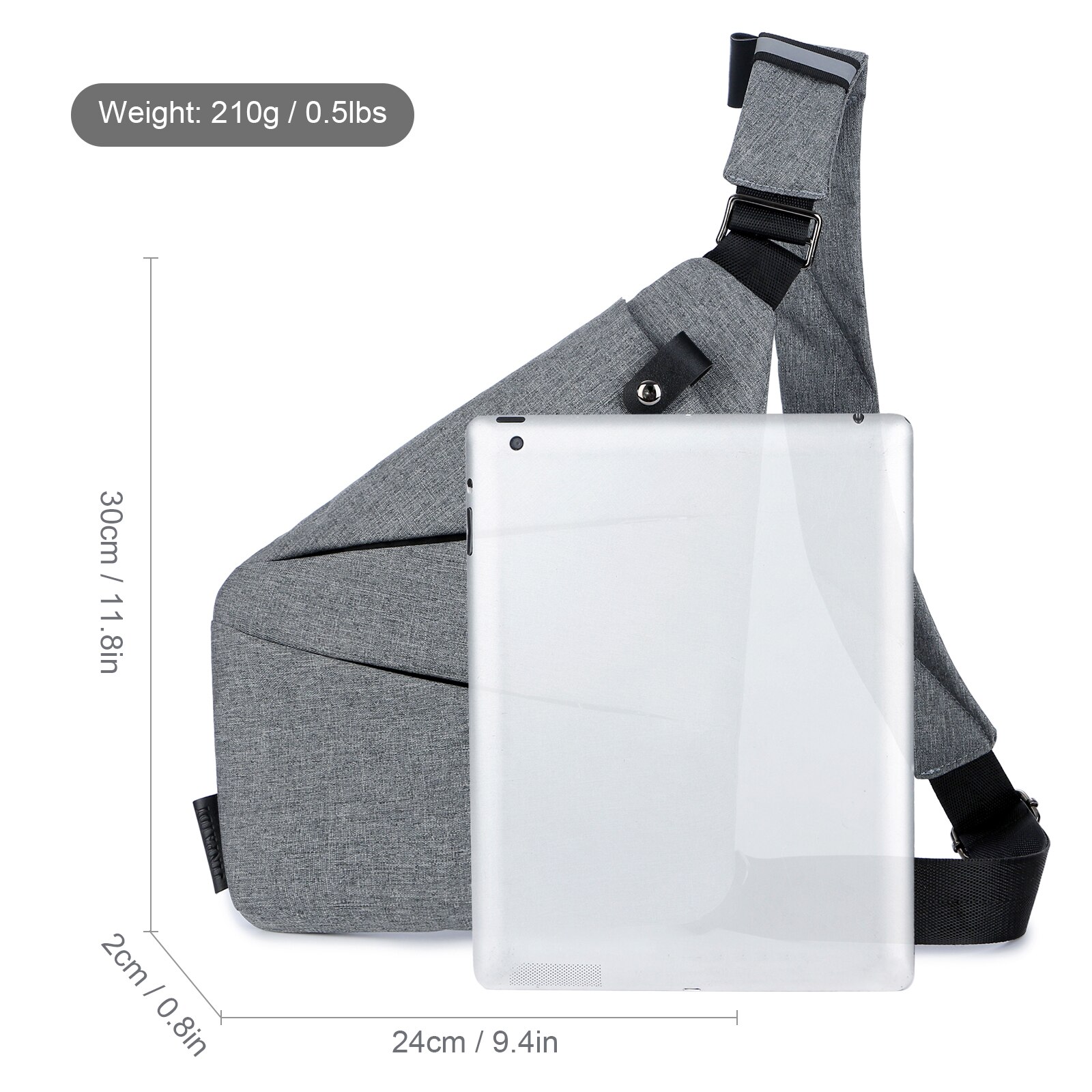 Sling Pack Backpack Slim Crossbody Backpack Lightweight Casual Chest Bag for Outdoor Sport Travel Hiking Cycling Running