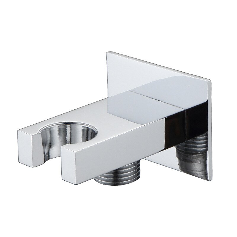 Brass Wall Mounted Hand Held Shower Holder Shower Bracket & Hose G1/2" Connector Wall Elbow Unit Spout Water Inlet Angle Valve: A012-5
