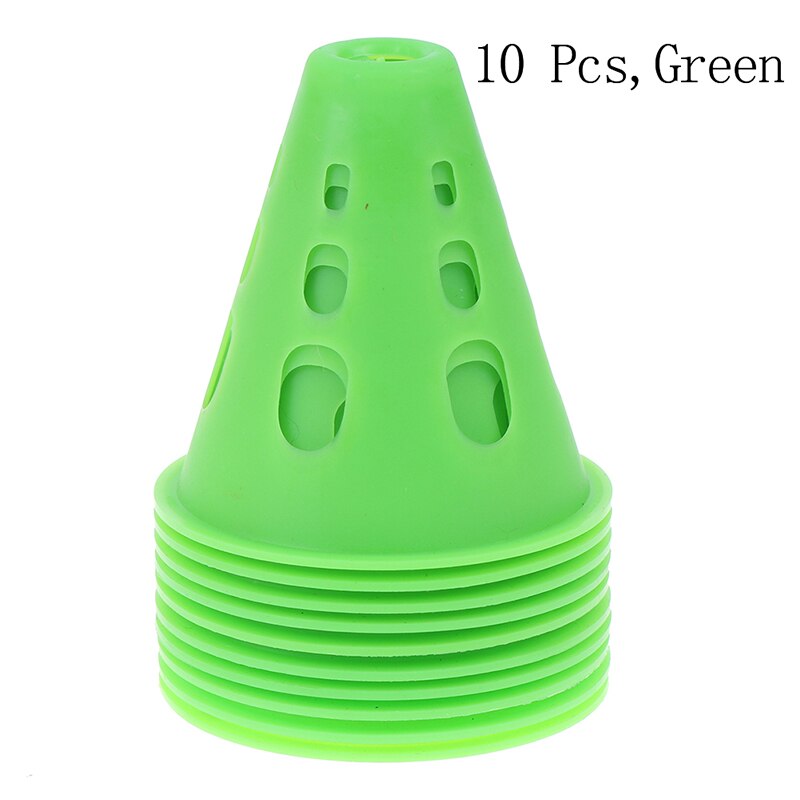 Soccer Trainning Cone 10pcs Stadium Marking Agility Training Marker Free Slalom Skate Pile Cup Football Training Equipment: GN