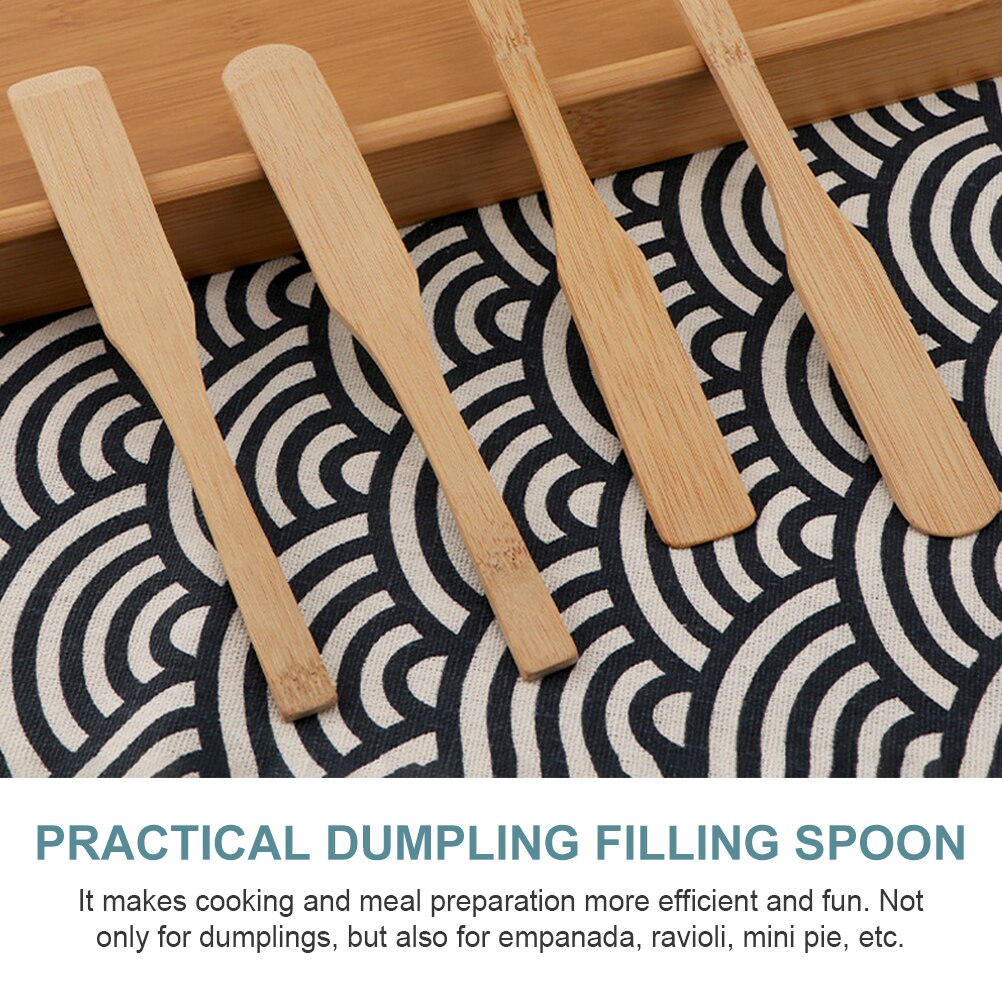 6 Pcs Spoons Wonton Stuffing Spoon Dumpling Filling Spoon Dumpling Stuffing Spoon Wonton Filling Spoon for Home Hotel