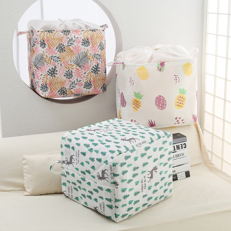 Borsa da 100 litri con manico rinforzato tessuto non tessuto telaio fisso incorporato antipolvere organizzatore di stoffa di grande capacità Dropship