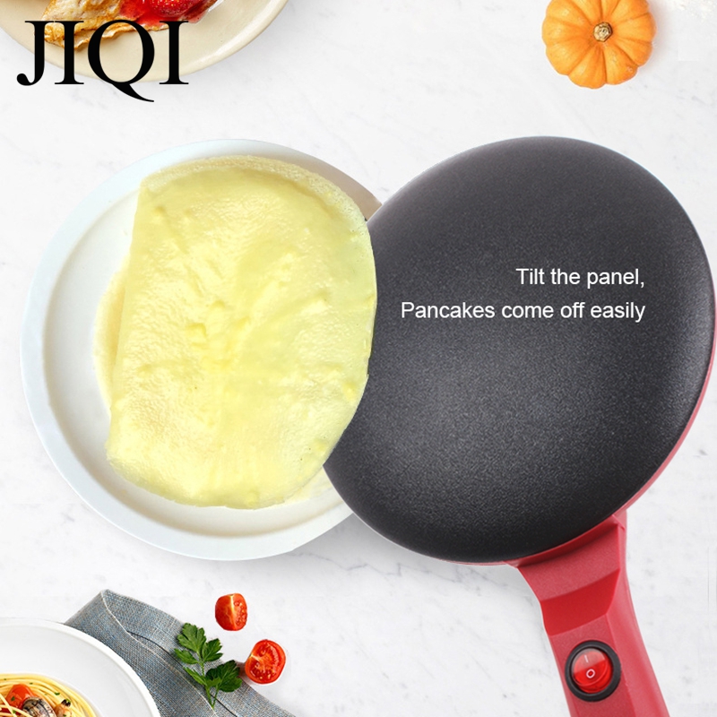 JIQI Haushalt Antihaft-Pfanne Elektrische Kuchen Stall Pfannkuchen Maschine Tragbare Elektrische Brot Maschine Gegrillte Pfannkuchen Maschine
