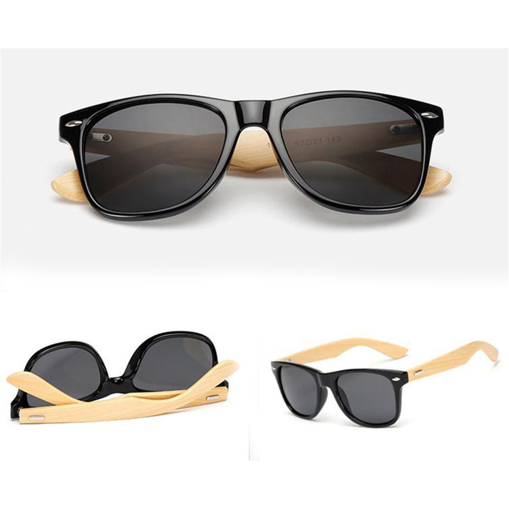 2019 nova retro polarizado óculos de sol das mulheres dos homens viagens esporte moda design da marca de bambu moldura de madeira óculos de sol para as mulheres