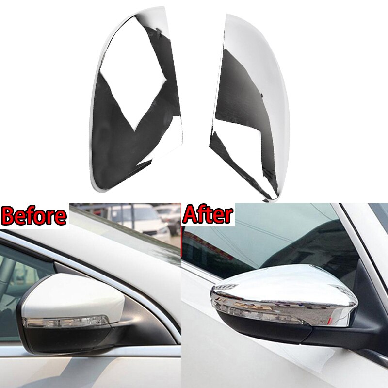 2 Stuks Chrome Auto Achteruitkijkspiegel Trim Cover Zijdeur Achteruitkijkspiegel Cover Voor Vw Passat B7 Cc Eos Scirocco MK3 Je