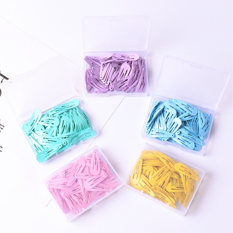 50 Stks/partij 3 Cm Leuke Candy Kleur Baby Clip Meisje Haar Accessoires Prinses Haarspeld Mini Hairclips