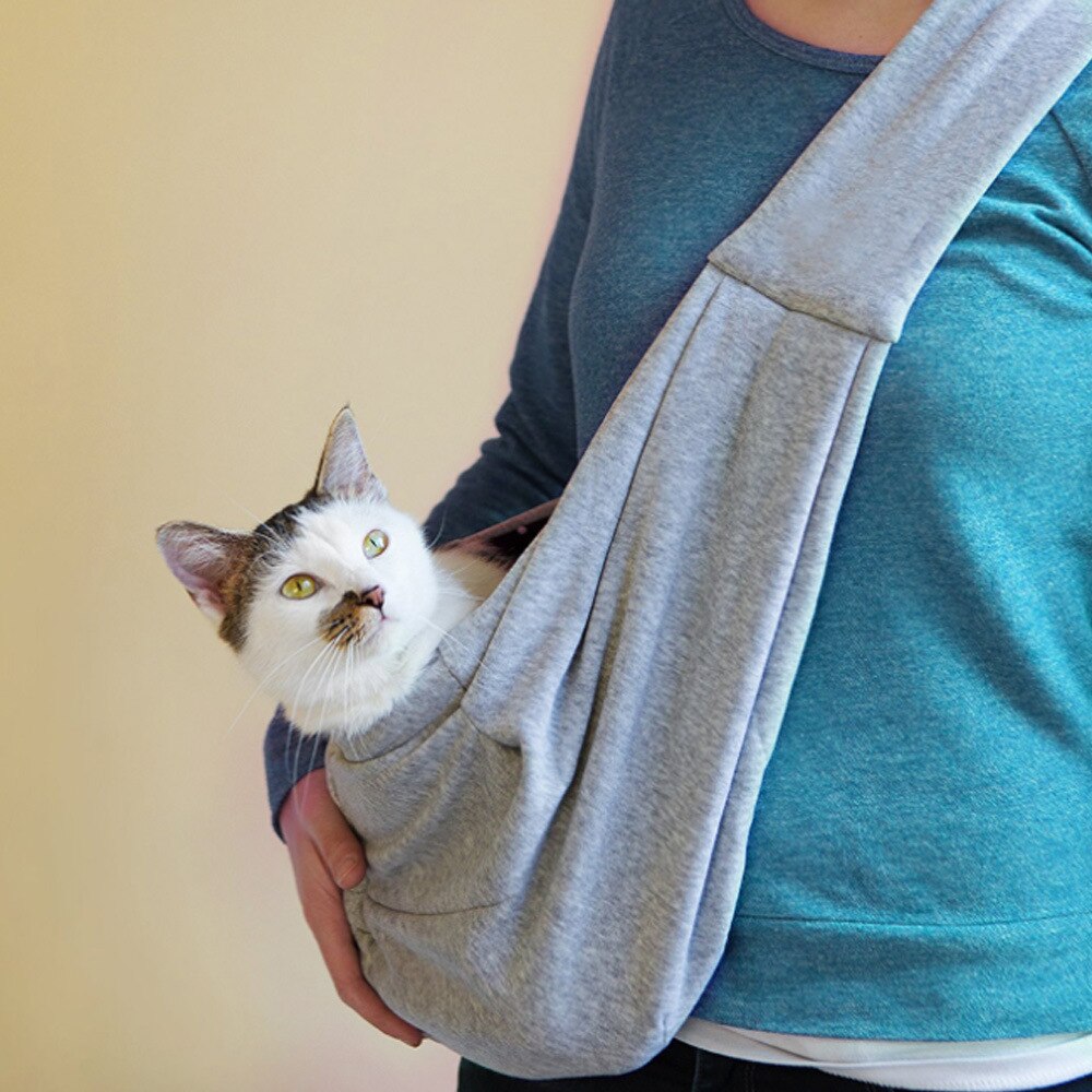 Outdoor Kat Opvouwbare Carrier Tassen Katoenen Tas Huisdier Kleine Hond Rugzak Out Draagbare Carrier Zakken Ademend Draagbare Comfort: Default Title