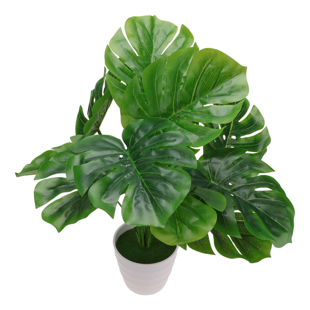 Simulation Green Plant Pot Decoration Artificial Monstera Pot Plant Home Decor