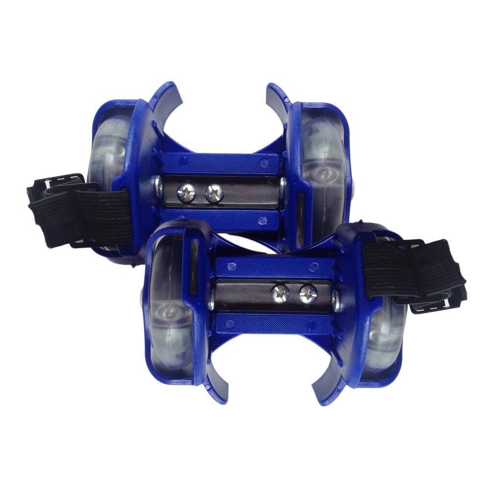 3-Colors Light Flashing Roller Small Whirlwind Pulley Adjustable Simply Roller Skating Shoes with Dual Wheels light