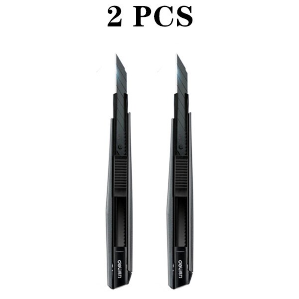 1 kpl  / 2 kpl deli 2037s kannettava tapettiveitsi art leikkurin poisto pikaveitsi paperitavarat paperileikkuri tapettiveitsi: 2 kpl