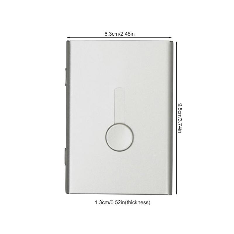 Visitkortindehaver bankkort medlemskabspakke metal ultra tynd forretningsemballagearrangør