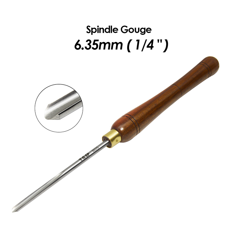 TASP HSS Wood Turning Chisel Spindle Bowl Gouge Woodturning Tools Lathe Accessories with Walnut Handle for Woodworking Hobbies: RED
