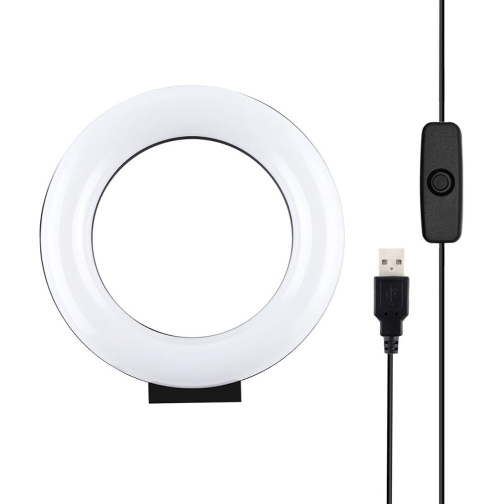 Live Broadcast White Light Monochromatic Temperature Led Ring Light Cambered Ring Photography Lights: no stand